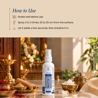 Triveni – Kesar Chandan Camphor Temple Spray | Pooja Fragrance | 100 ml