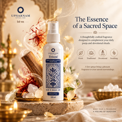 Triveni + Mallika | Kesar Chandan Camphor + Mogra Temple Spray | Pooja Fragrance | 100 ml each