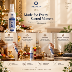 Triveni + Mallika | Kesar Chandan Camphor + Mogra Temple Spray | Pooja Fragrance | 100 ml each